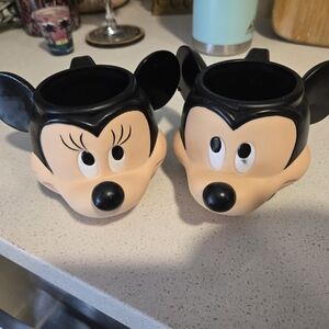 Disney Mickey and Minnie Mouse Mugs